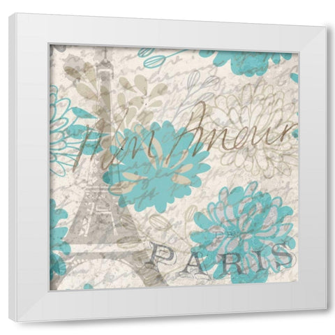 Mon Amour 1 White Modern Wood Framed Art Print by Allen, Kimberly