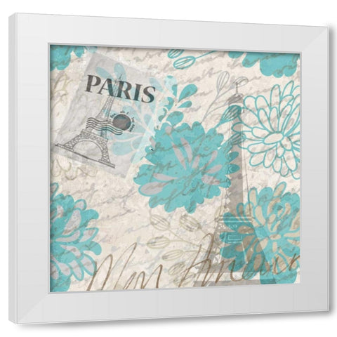 Mon Amour 2 White Modern Wood Framed Art Print by Allen, Kimberly