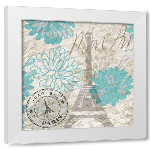 Mon Amour 3 White Modern Wood Framed Art Print by Allen, Kimberly