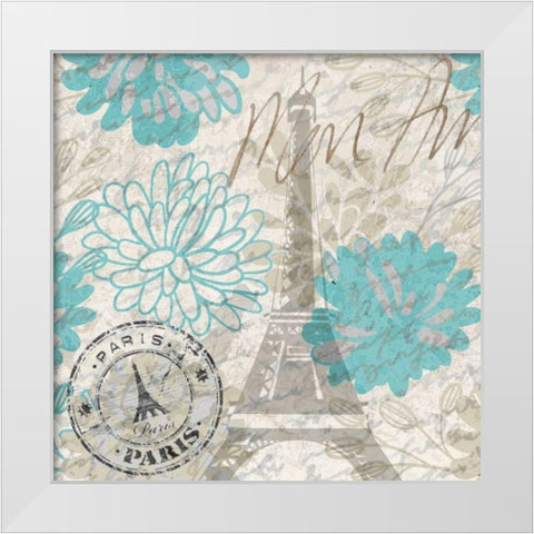 Mon Amour 3 White Modern Wood Framed Art Print by Allen, Kimberly