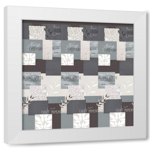 Love Beyond Bedding White Modern Wood Framed Art Print by Allen, Kimberly