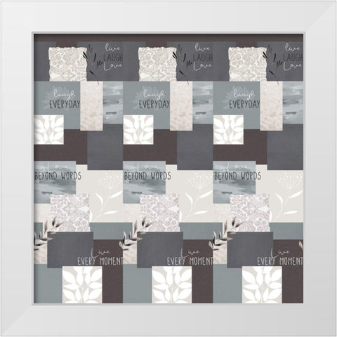 Love Beyond Bedding White Modern Wood Framed Art Print by Allen, Kimberly