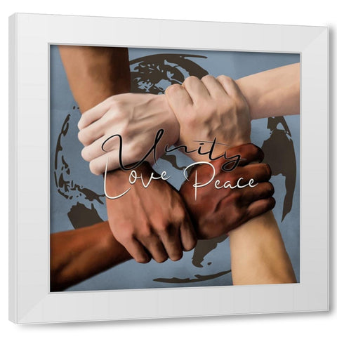 Unity 2 White Modern Wood Framed Art Print by Allen, Kimberly