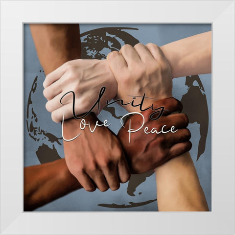 Unity 2 White Modern Wood Framed Art Print by Allen, Kimberly