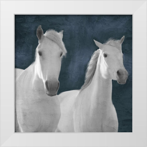 Two White Modern Wood Framed Art Print by Allen, Kimberly