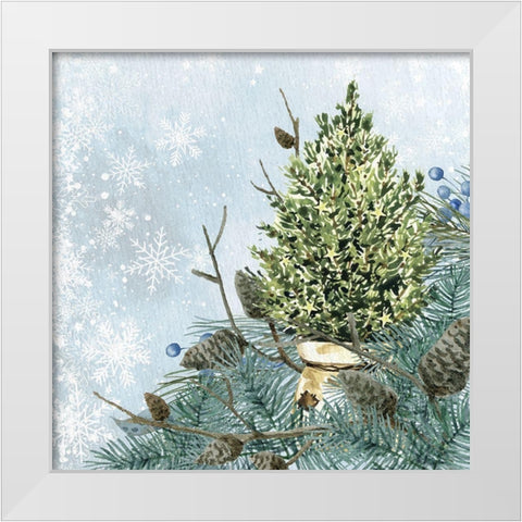 Winter Owl 4 White Modern Wood Framed Art Print by Allen, Kimberly