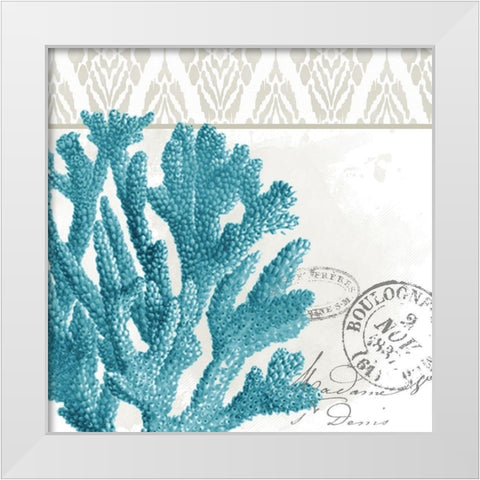 By the Sea 2 White Modern Wood Framed Art Print by Allen, Kimberly