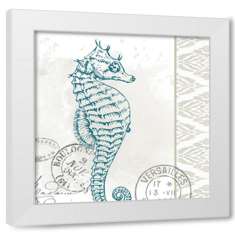 By the Sea 4 White Modern Wood Framed Art Print by Allen, Kimberly