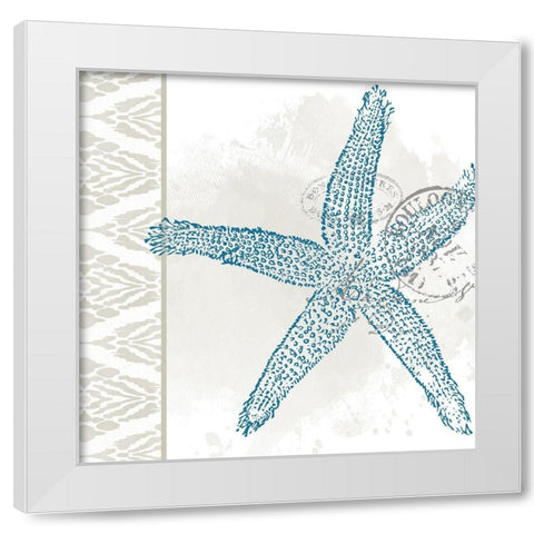 By the Sea 5 White Modern Wood Framed Art Print by Allen, Kimberly