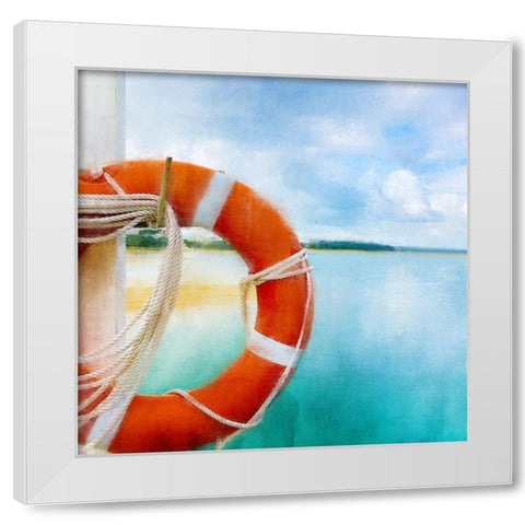 Seas the Day 5 White Modern Wood Framed Art Print by Allen, Kimberly
