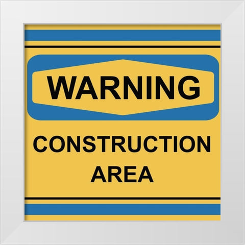 Construction 2 White Modern Wood Framed Art Print by Allen, Kimberly