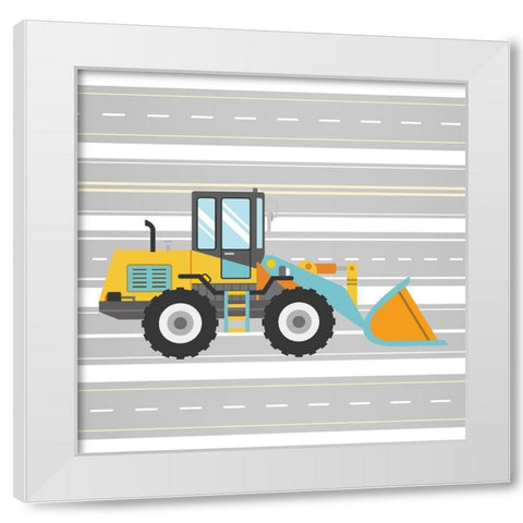 On the Road 1 White Modern Wood Framed Art Print by Allen, Kimberly