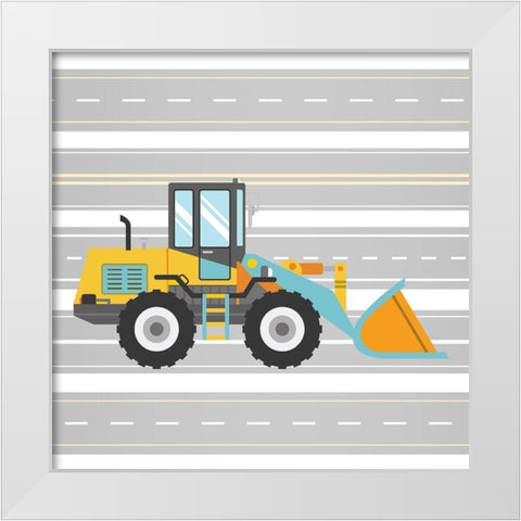 On the Road 1 White Modern Wood Framed Art Print by Allen, Kimberly