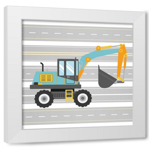 On the Road 2 White Modern Wood Framed Art Print by Allen, Kimberly