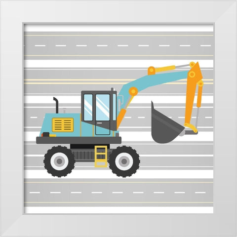 On the Road 2 White Modern Wood Framed Art Print by Allen, Kimberly