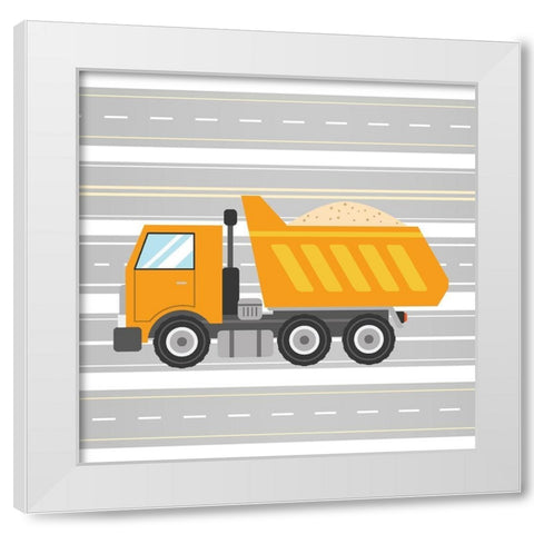 On the Road 3 White Modern Wood Framed Art Print by Allen, Kimberly