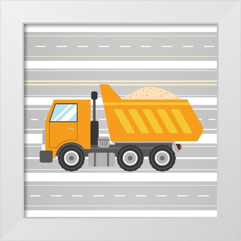 On the Road 3 White Modern Wood Framed Art Print by Allen, Kimberly