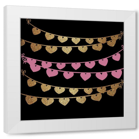 Mon Amour 5 V2 White Modern Wood Framed Art Print by Allen, Kimberly