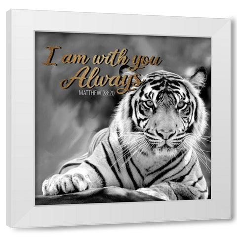With You 1 White Modern Wood Framed Art Print by Allen, Kimberly