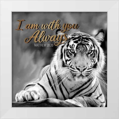 With You 1 White Modern Wood Framed Art Print by Allen, Kimberly