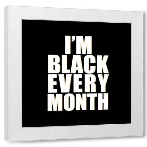 Every Month White Modern Wood Framed Art Print by Allen, Kimberly