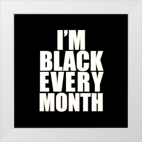 Every Month White Modern Wood Framed Art Print by Allen, Kimberly