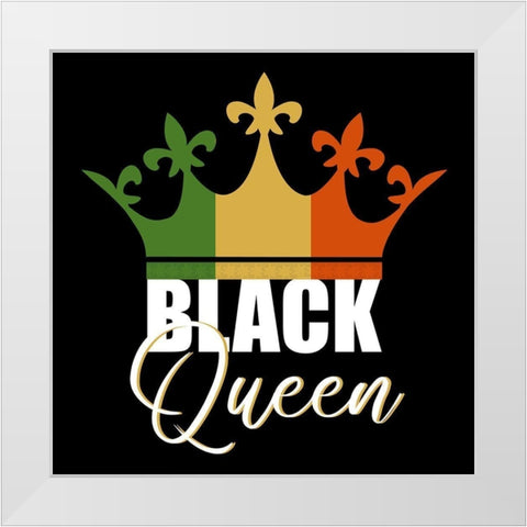 Black Queen White Modern Wood Framed Art Print by Allen, Kimberly