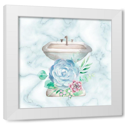 Relax Recharge 3 V2 White Modern Wood Framed Art Print by Allen, Kimberly