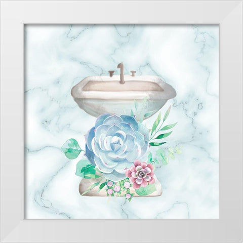 Relax Recharge 3 V2 White Modern Wood Framed Art Print by Allen, Kimberly