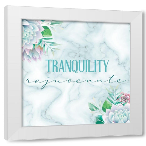 Relax Recharge 5 V2 White Modern Wood Framed Art Print by Allen, Kimberly