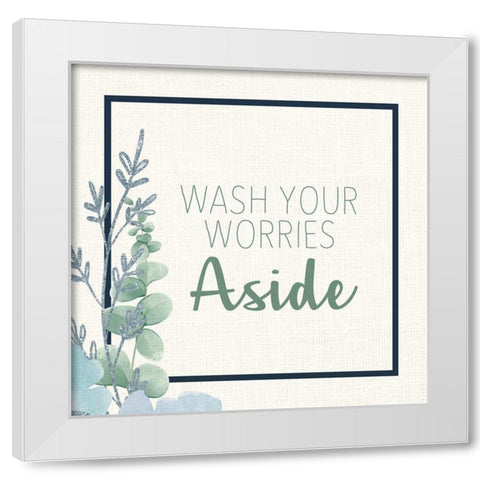 Wash 2 White Modern Wood Framed Art Print by Allen, Kimberly