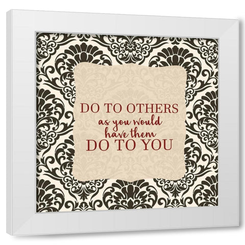 Trust the Lord 2 White Modern Wood Framed Art Print by Allen, Kimberly
