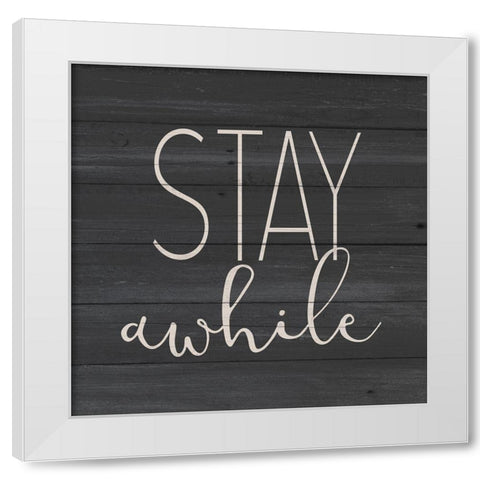 Stay White Modern Wood Framed Art Print by Allen, Kimberly
