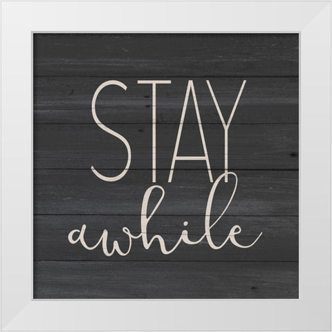 Stay White Modern Wood Framed Art Print by Allen, Kimberly