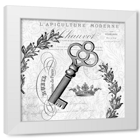 Paris Vintage 2 White Modern Wood Framed Art Print by Allen, Kimberly