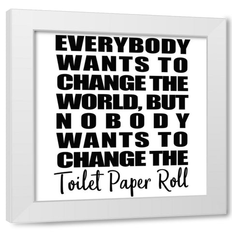 Change Square White Modern Wood Framed Art Print by Allen, Kimberly