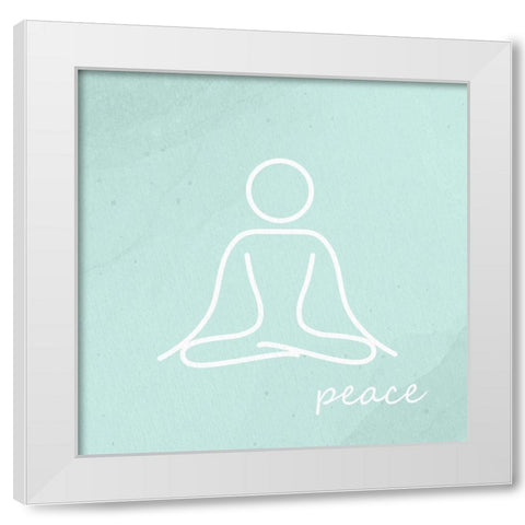 Yoga 1 White Modern Wood Framed Art Print by Allen, Kimberly