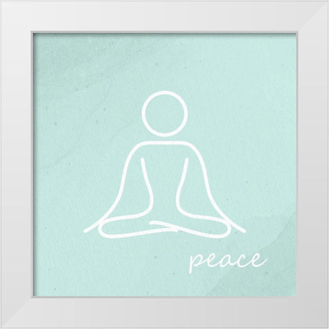 Yoga 1 White Modern Wood Framed Art Print by Allen, Kimberly