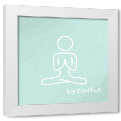 Yoga 3 White Modern Wood Framed Art Print by Allen, Kimberly