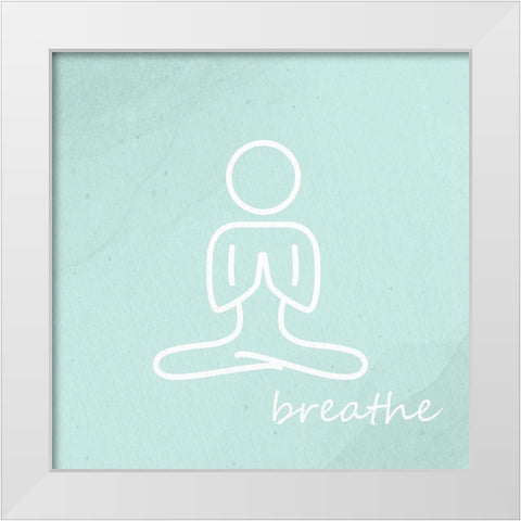 Yoga 3 White Modern Wood Framed Art Print by Allen, Kimberly