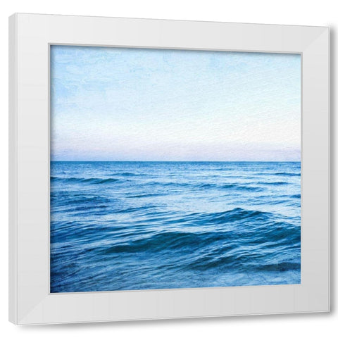 Seascape White Modern Wood Framed Art Print by Allen, Kimberly