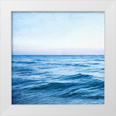 Seascape White Modern Wood Framed Art Print by Allen, Kimberly