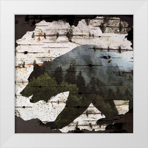Birch Forest 2 White Modern Wood Framed Art Print by Allen, Kimberly