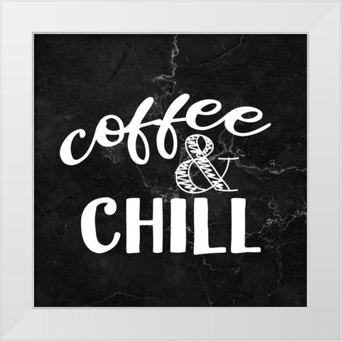 Coffee Marble 2 White Modern Wood Framed Art Print by Allen, Kimberly