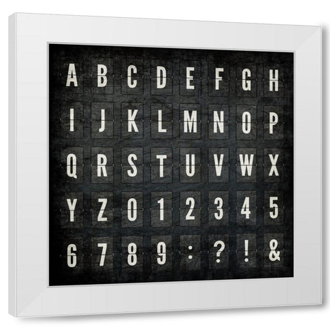 Letterboard White Modern Wood Framed Art Print by Allen, Kimberly