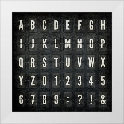 Letterboard White Modern Wood Framed Art Print by Allen, Kimberly