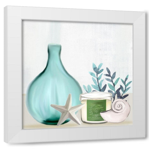 Escape Seaside 1 White Modern Wood Framed Art Print by Allen, Kimberly