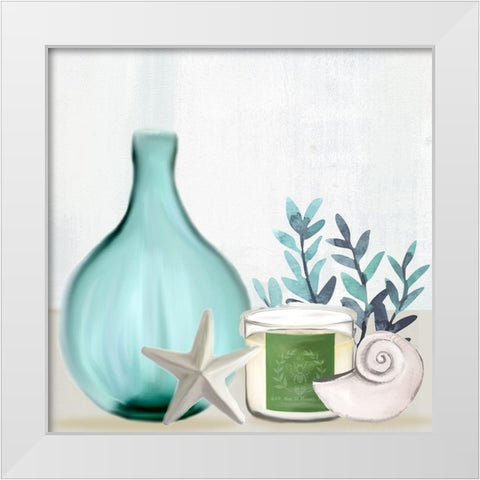 Escape Seaside 1 White Modern Wood Framed Art Print by Allen, Kimberly