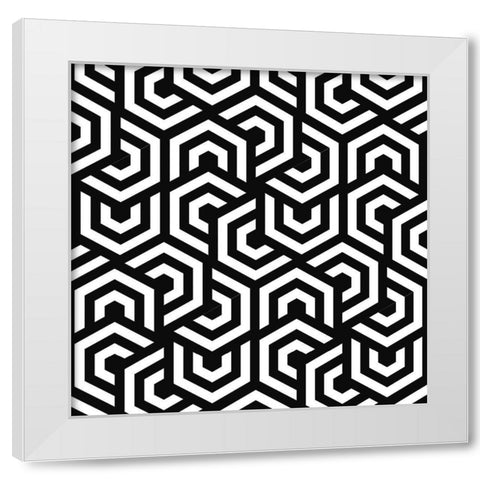 Hypnotic 1 White Modern Wood Framed Art Print by Allen, Kimberly