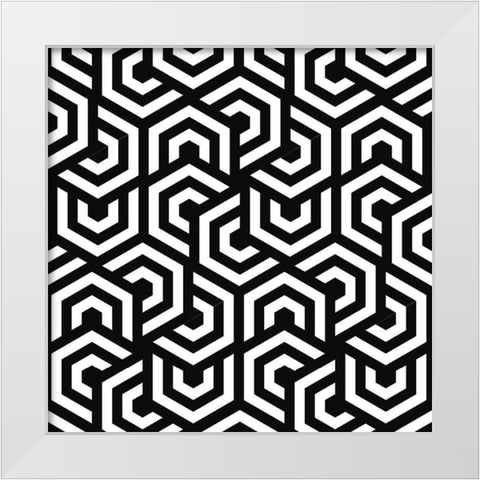 Hypnotic 1 White Modern Wood Framed Art Print by Allen, Kimberly